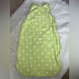 Woolino Ultimate 4 Season Sleep Sack 3-24 Month Universal Unisex Green Dots Used